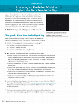 Analyzing an Earth-Sun Model to Explain the Stars Seen in The