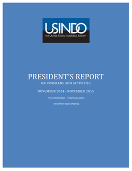 President's Report