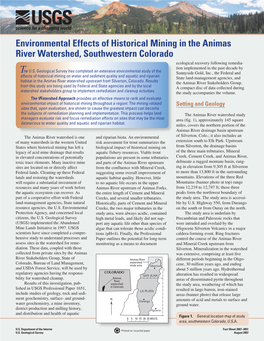 Environmental Effects of Historical Mining in the Animas River