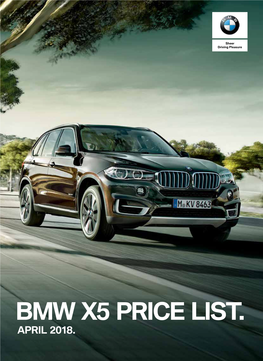 Bmw X5 Price List. April 2018