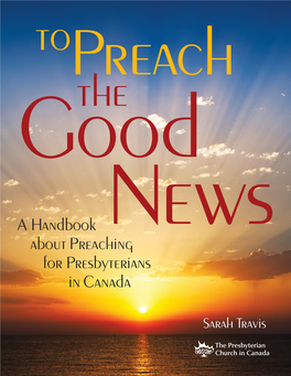 A Handbook About Preaching for Presbyterians in Canada