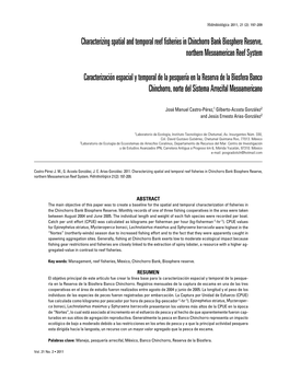 Characterizing Spatial and Temporal Reef Fisheries in Chinchorro Bank Biosphere Reserve, Northern Mesoamerican Reef System