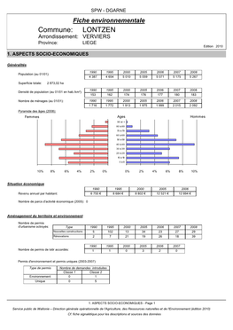 Commune: LONTZEN Arrondissement: VERVIERS Province: LIEGE Edition 2010 1