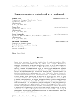 Bayesian Group Factor Analysis with Structured Sparsity