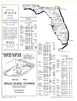 L E US .16A1 Ville 790 KC -BLANKETS- FLORIDA CEN MAL FLORIDA Esb R Or Anda