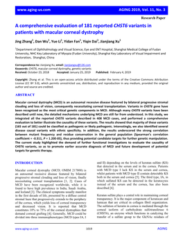 A Comprehensive Evaluation of 181 Reported CHST6 Variants in Patients with Macular Corneal Dystrophy