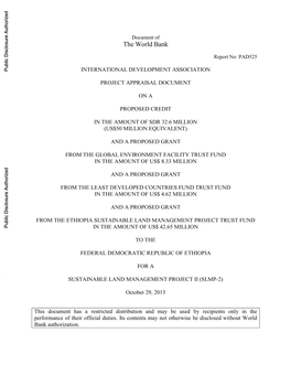 Sustainable Land Management Project Ii (Slmp-2)