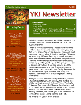 YKI Newsletter Sep-Oct 2012