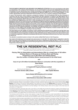 The Uk Residential Reit