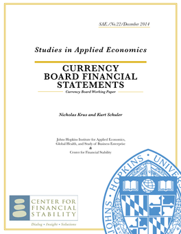 CURRENCY BOARD FINANCIAL STATEMENTS Currency Board Working Paper