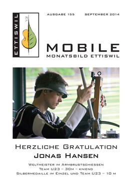 Mobile Monatsbild Ausgabe 155Ausgabe S M Epte E Ttiswil Ber 2014 Ber a U S D E R G E M E I N D E