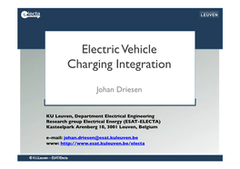 Electric Vehicle Charging Integration