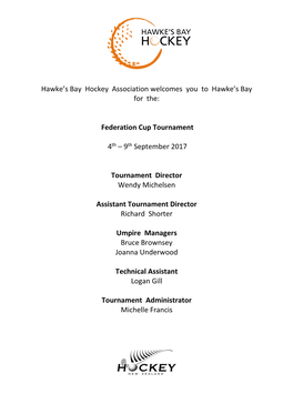 Federation Cup Tournament 4Th – 9Th September 20