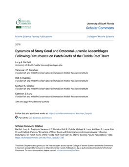 Dynamics of Stony Coral and Octocoral Juvenile Assemblages Following Disturbance on Patch Reefs of the Florida Reef Tract