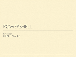COMP2101 Powershell 01