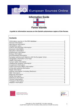 Information Guide Faroe Islands