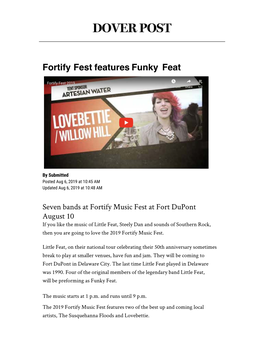 Fortify Fest Features Funky Feat