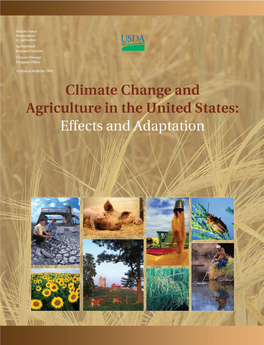 Climate Change and Agriculture in the United States: Effects and Adaptation