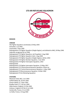 173 Air Refueling Squadron