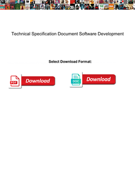 Technical Specification Document Software Development