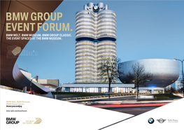 Bmw Group Event Forum. Bmw Welt