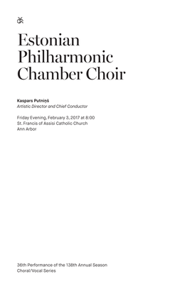 Estonian Philharmonic Chamber Choir