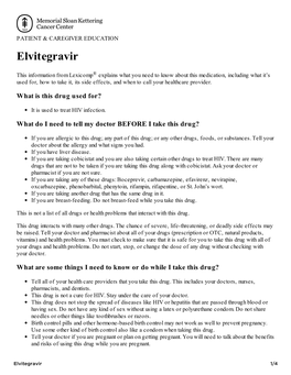 Elvitegravir