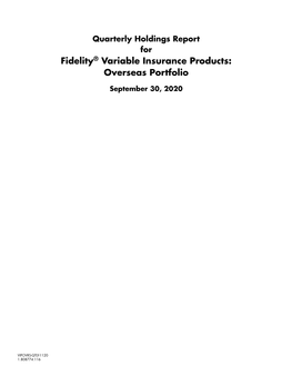 Fidelity® Variable Insurance Products: Overseas Portfolio