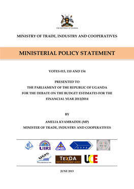 Ministerial Policy Statement