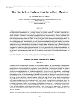 Sistema Sac Actun, Quintana Roo, México