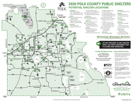 2020 Polk County Public Shelters Lake County Potential Shelter Locations