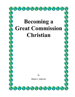 64-Becoming a Great Commission Christian.Pub