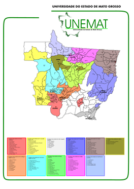 Mapa De Atuação Da UNEMAT No Estado. Arquivo