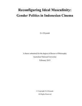 Reconfiguring Ideal Masculinity: Gender Politics in Indonesian Cinema