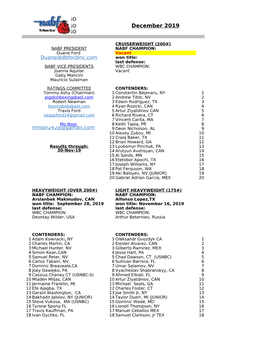 December 2019 Men Ratings.Pdf