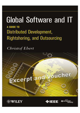 Christof Ebert: Global Software and It, Wiley, 2012 2