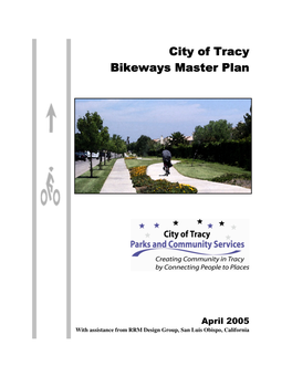 Bikeways Master Plan Table of Contents Page