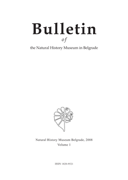 Bulletin of the Natural History Museum, 2008, 1