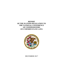 Report of the Illinois Delegation to the National Conference of Commissioners on Uniform State Laws