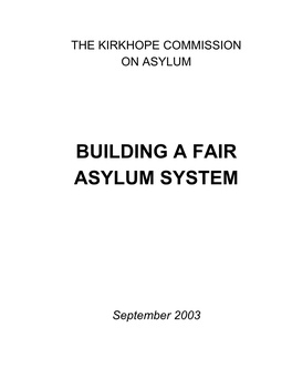 Building a Fair Asylum System