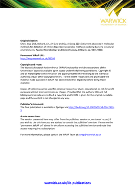 Current Advances in Molecular Methods for Detection of Nitrite-Dependent Anaerobic Methane Oxidizing Bacteria in Natural Environments