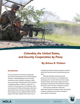 Colombia, the United States, and Security Cooperation by Proxy