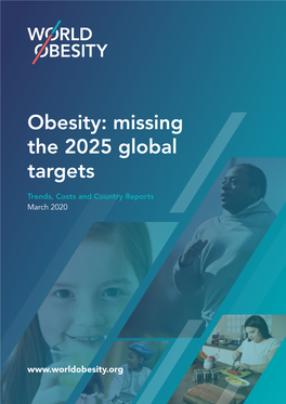 Obesity: Missing the 2025 Global Targets