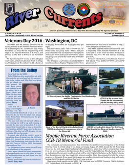 SUMMER 2016 Veterans Day 2016 - Washington, DC the MRFA and 9Th Infantry Division Will Be on 11/12)