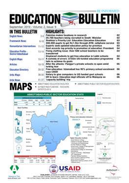 Education Bulletin 1 Updated