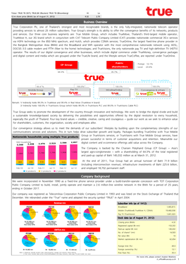 Business Overview Company Background