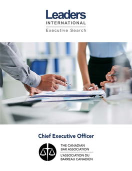 Chief Executive Officer About Our Client