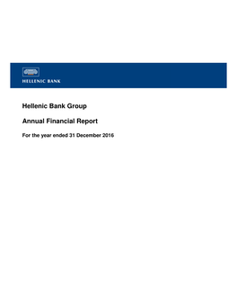 Hellenic Bank Group Annual Financial Report