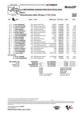 R Race CLASSIFICATION