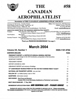 NATIONAL AIR TRANSPORT LIMITED - One Year Later � 18